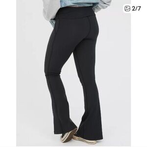 Offline Aerie The Hugger High Waist Bootcut Flare Legging w/ Side Pockets M NWT
